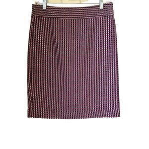 Ann Taylor Factory Tweed Pink Above the Knee Lined Skirt sz 4